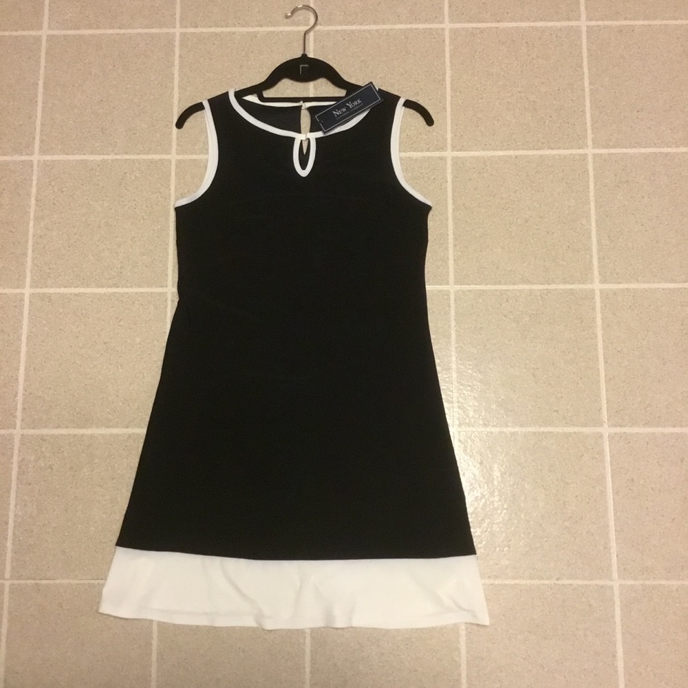 NWT Dress Small Black White Classy Mini Vintage